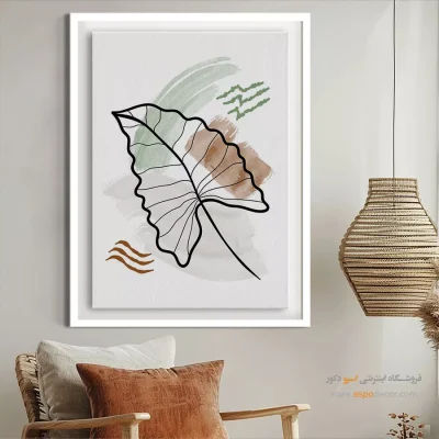 نصب تابلو مینیمال در خانه 2025 - ریتم شاد – تابلو مینیمال آرت - اسپو دکور