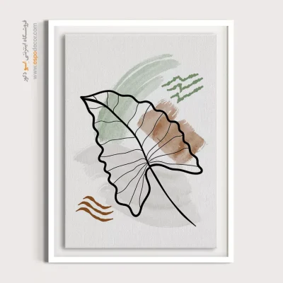 نصب تابلو مینیمال در خانه 2025 - ریتم شاد – تابلو مینیمال آرت - اسپو دکور