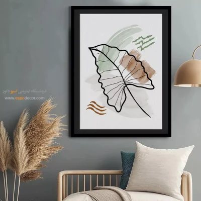 نصب تابلو مینیمال در خانه 2025 - ریتم شاد – تابلو مینیمال آرت - اسپو دکور