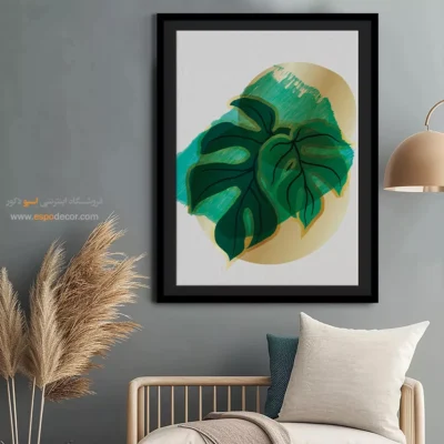 تابلو مدرن با طراحی نو - سیلوئت های لوزی – تابلو مینیمال آرت - اسپو دکور