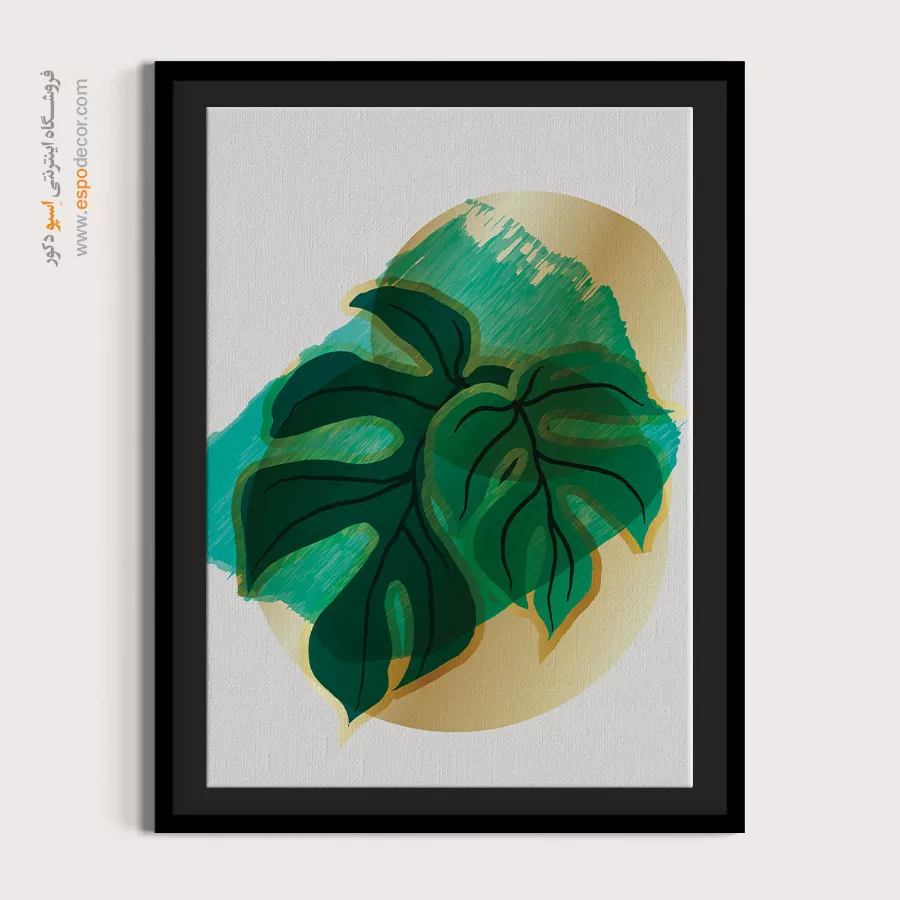 تابلو مدرن با طراحی نو - سیلوئت های لوزی – تابلو مینیمال آرت - اسپو دکور