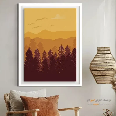 تابلو نقاشی مینیمال برای دکور - تعادل زمزمه شده – تابلو مینیمال آرت - اسپو دکور