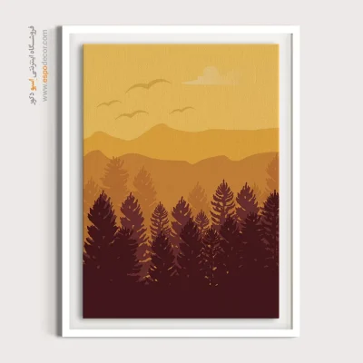 تابلو نقاشی مینیمال برای دکور - تعادل زمزمه شده – تابلو مینیمال آرت - اسپو دکور