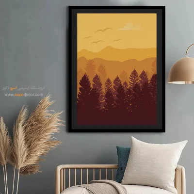 تابلو نقاشی مینیمال برای دکور - تعادل زمزمه شده – تابلو مینیمال آرت - اسپو دکور