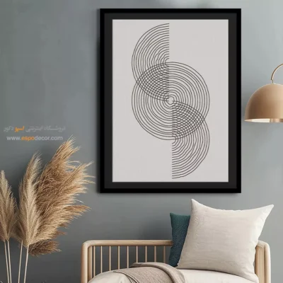 خرید تابلو مینیمال هنری جدید - همجوشی انتزاعی – تابلو مینیمال آرت - اسپو دکور