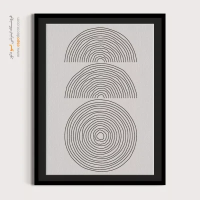 تابلو جدید - زیبایی شناسی خطوط – تابلو مینیمال آرت - اسپو دکور