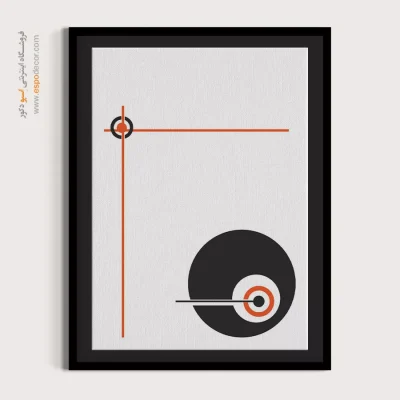 تابلو مینیمال سیاه سفید 2025 - بافندگی خط – تابلو مینیمال آرت - اسپو دکور