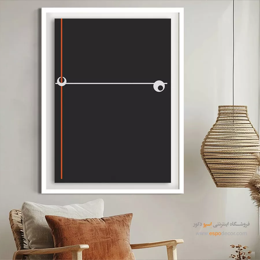تابلو مینیمال بوم برای دکور - رونمایی آرامش – تابلو مینیمال آرت - اسپو دکور