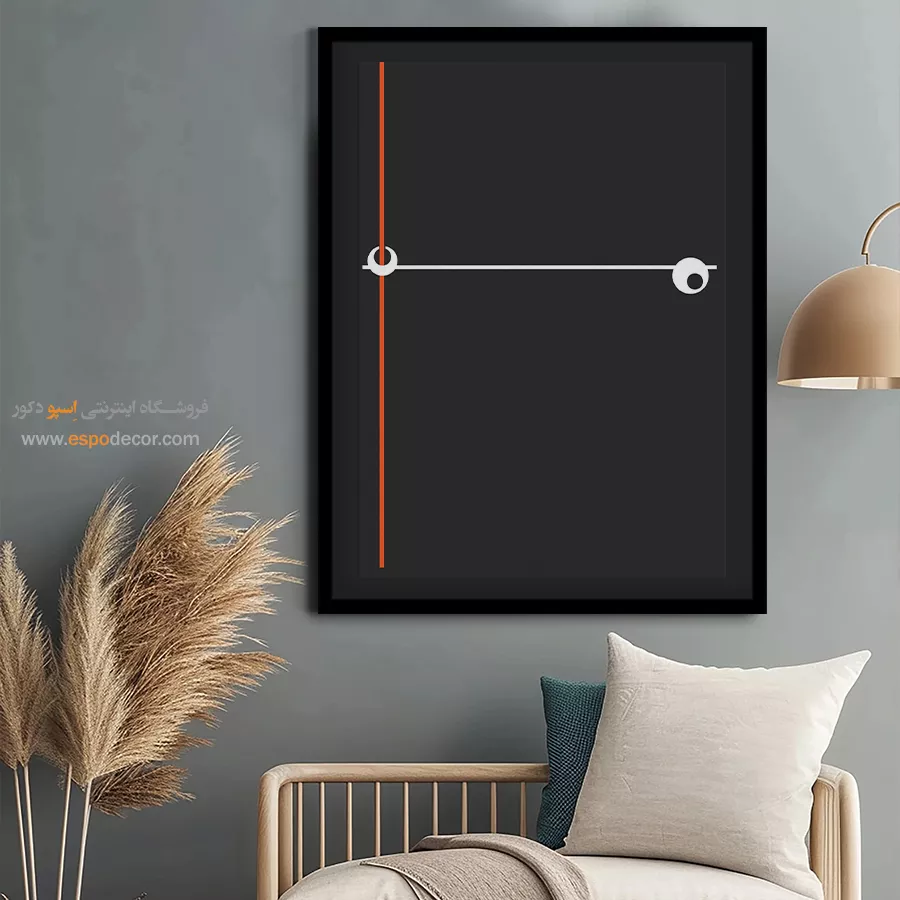 تابلو مینیمال بوم برای دکور - رونمایی آرامش – تابلو مینیمال آرت - اسپو دکور