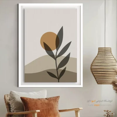 تابلو مینیمال دیواری 2025 - هارمونی در زمزمه ها – تابلو مینیمال آرت - اسپو دکور