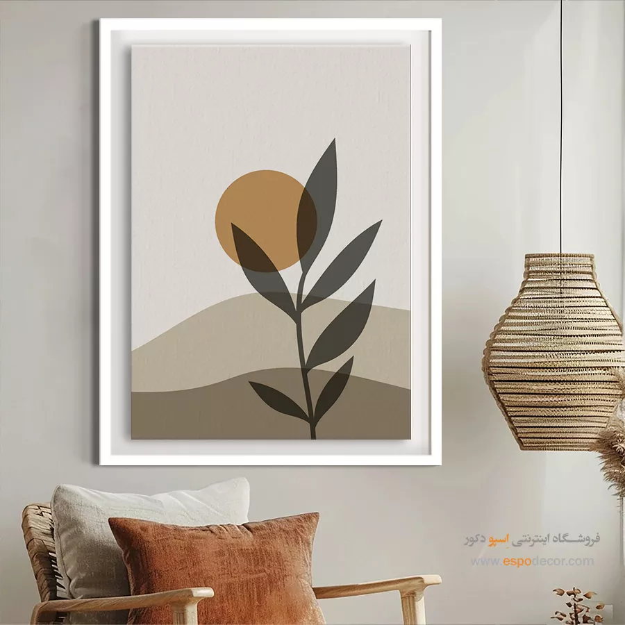 تابلو مینیمال دیواری 2025 - هارمونی در زمزمه ها – تابلو مینیمال آرت - اسپو دکور