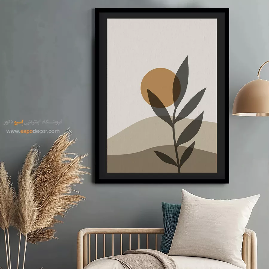 تابلو مینیمال دیواری 2025 - هارمونی در زمزمه ها – تابلو مینیمال آرت - اسپو دکور