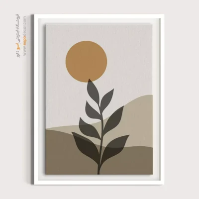 تابلو مینیمال با طراحی ساده برای دکور - خطوط بی صدا – تابلو مینیمال آرت - اسپو دکور