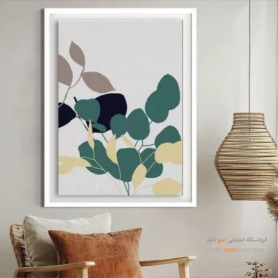 تابلو مینیمال خطی - هندسه آرام – تابلو مینیمال آرت - اسپو دکور