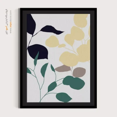 نصب تابلو مینیمال در خانه با طراحی نو - راس شبکه – تابلو مینیمال آرت - اسپو دکور