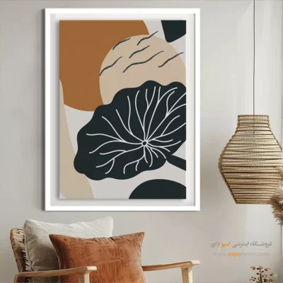 تابلو مینیمال دیواری - ترتیب خط – تابلو مینیمال آرت - اسپو دکور