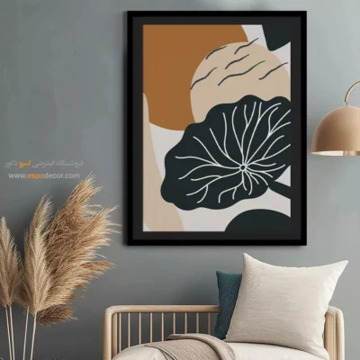 تابلو مینیمال دیواری - ترتیب خط – تابلو مینیمال آرت - اسپو دکور