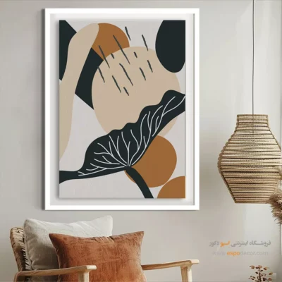 سفارش تابلو مینیمال با قاب - تقارن همخوانی – تابلو مینیمال آرت - اسپو دکور
