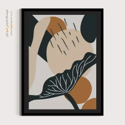 سفارش تابلو مینیمال با قاب - تقارن همخوانی – تابلو مینیمال آرت - اسپو دکور