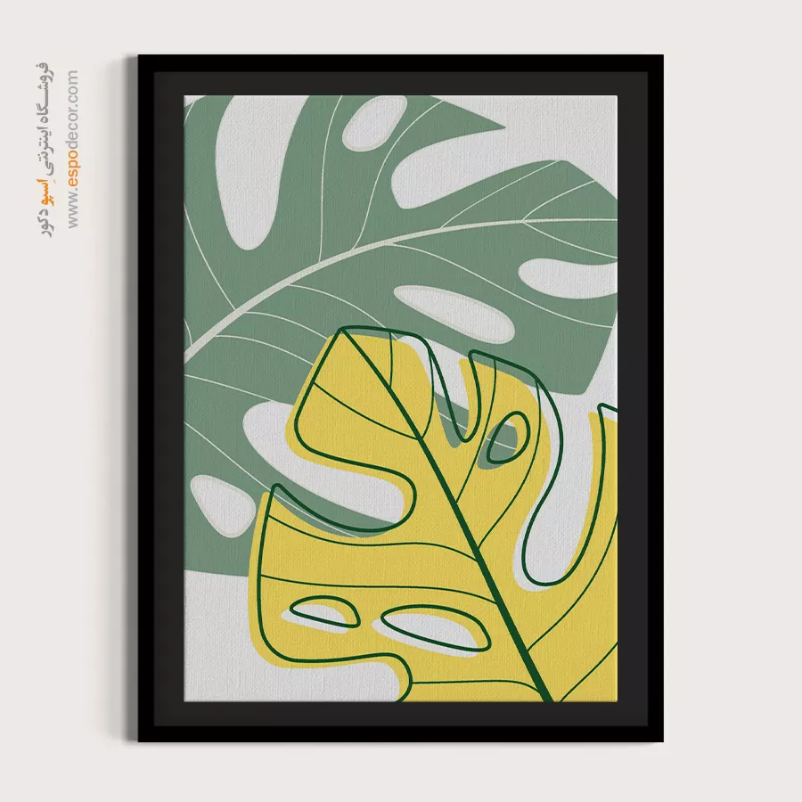 تابلو مینیمال چوبی برای دکور - تقارن انحنا – تابلو مینیمال آرت - اسپو دکور