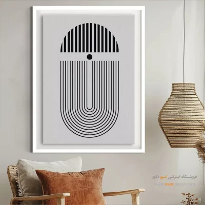 تابلو مینیمال دیواری با قاب - ذن سادگی – تابلو مینیمال آرت - اسپو دکور