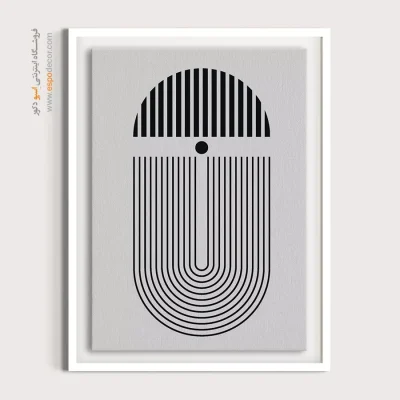 تابلو مینیمال دیواری با قاب - ذن سادگی – تابلو مینیمال آرت - اسپو دکور