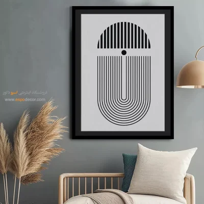 تابلو مینیمال دیواری با قاب - ذن سادگی – تابلو مینیمال آرت - اسپو دکور