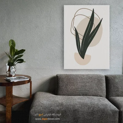 تابلو مینیمال سیاه سفید هنری