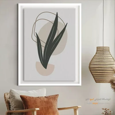 تابلو مینیمال سیاه سفید هنری - انتزاع خطوط – تابلو مینیمال آرت - اسپو دکور