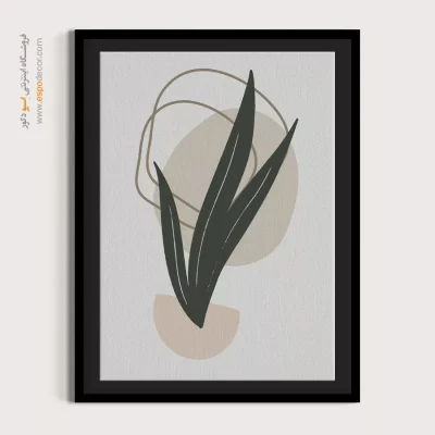 تابلو مینیمال سیاه سفید هنری - انتزاع خطوط – تابلو مینیمال آرت - اسپو دکور