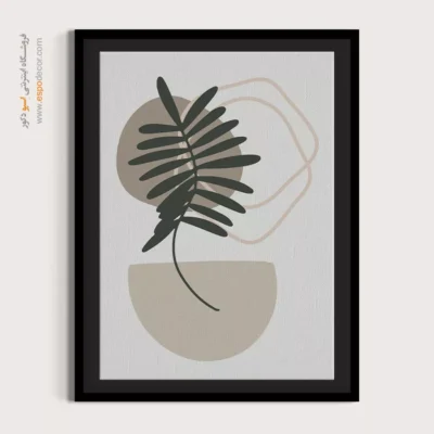 تابلو مینیمال چاپی با قاب - مناظر دریایی هماهنگ – تابلو مینیمال آرت - اسپو دکور