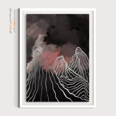 قیمت تابلو مینیمال - بازتاب خطوط – تابلو مینیمال آرت - اسپو دکور