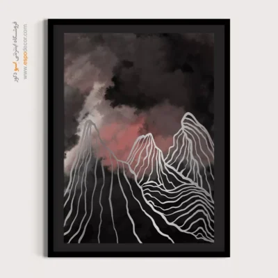 قیمت تابلو مینیمال - بازتاب خطوط – تابلو مینیمال آرت - اسپو دکور