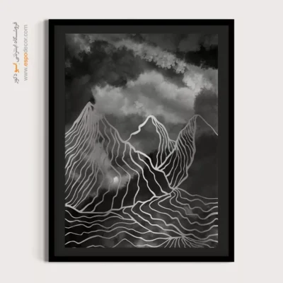 خرید اینترنتی تابلو مینیمال با طراحی نو - هندسه ظریف – تابلو مینیمال آرت - اسپو دکور