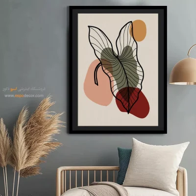 خرید تابلو مینیمال آنلاین خاص - ملودی های آرام – تابلو مینیمال آرت - اسپو دکور