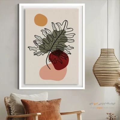 چیدمان تابلو مینیمال زیبا - تراز ستاره – تابلو مینیمال آرت - اسپو دکور