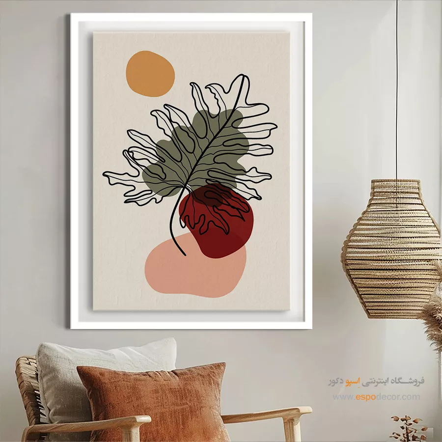 چیدمان تابلو مینیمال زیبا - تراز ستاره – تابلو مینیمال آرت - اسپو دکور