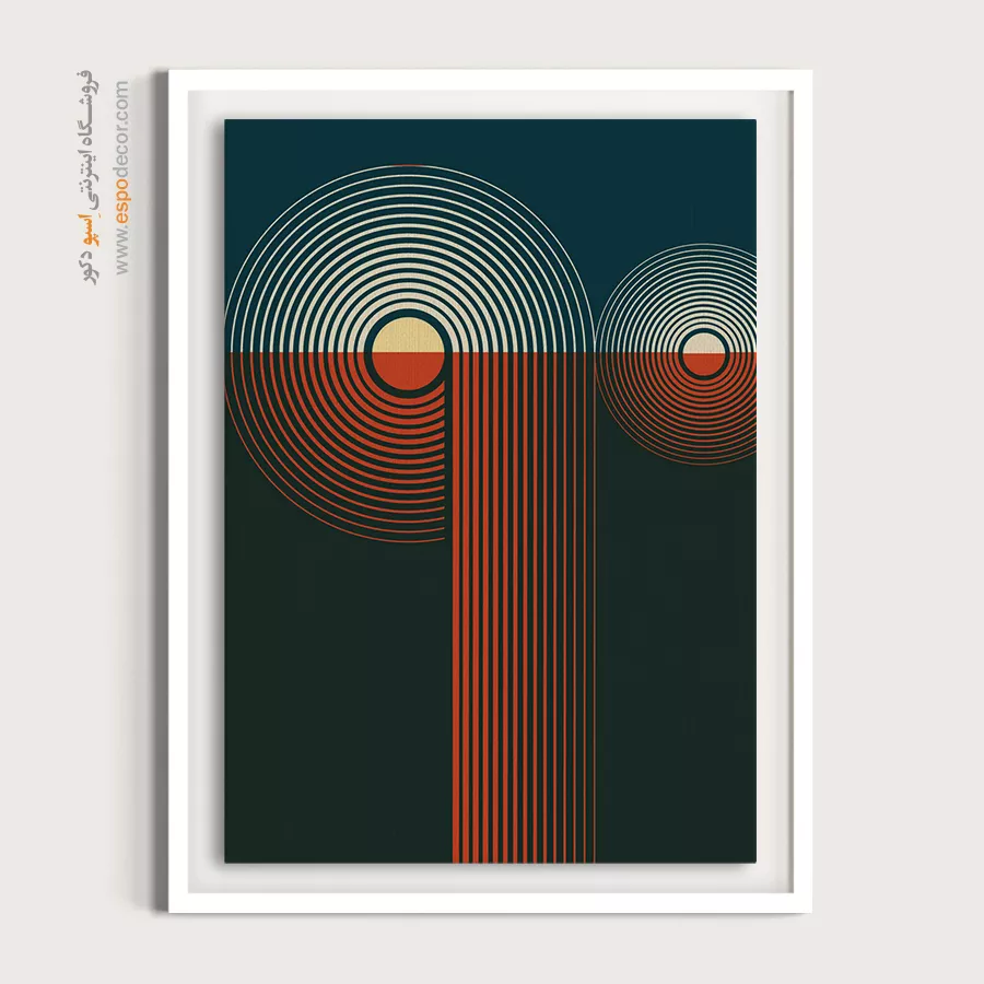 ست تابلو مینیمال برای دیوار خاص - ریتم های آرام – تابلو مینیمال آرت - اسپو دکور