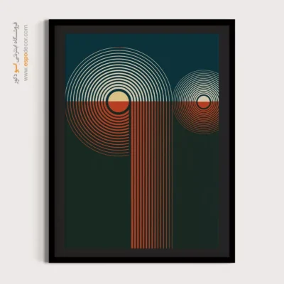 ست تابلو مینیمال برای دیوار خاص - ریتم های آرام – تابلو مینیمال آرت - اسپو دکور