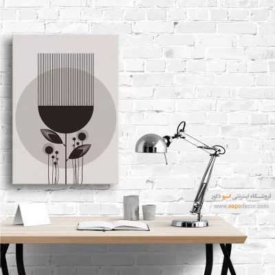 نصب تابلو مینیمال در خانه زیبا