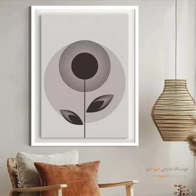 تابلو مینیمال چوبی با قاب - ترکیب چهارگانه – تابلو مینیمال آرت - اسپو دکور