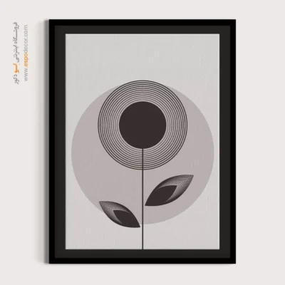 تابلو مینیمال چوبی با قاب - ترکیب چهارگانه – تابلو مینیمال آرت - اسپو دکور