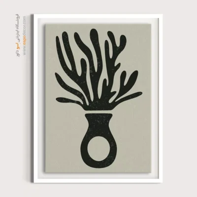 تابلو مینیمال ساده با طراحی نو - ترکیبات بی صدا – تابلو مینیمال آرت - اسپو دکور