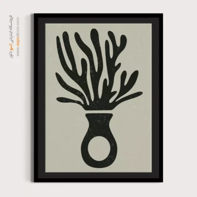 تابلو مینیمال ساده با طراحی نو - ترکیبات بی صدا – تابلو مینیمال آرت - اسپو دکور