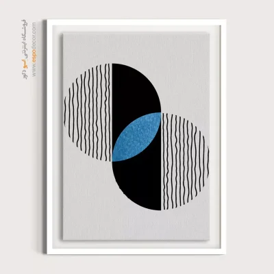 تابلو مینیمال با قاب مشکی - مسخ مینیمالیست – تابلو مینیمال آرت - اسپو دکور