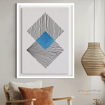 تابلو مینیمال برای اتاق کار جدید - هارمونی نورانی – تابلو مینیمال آرت - اسپو دکور