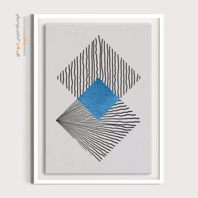 تابلو مینیمال برای اتاق کار جدید - هارمونی نورانی – تابلو مینیمال آرت - اسپو دکور