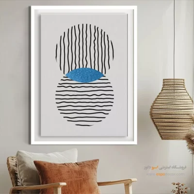 تابلو مینیمال 2025 - انتزاع تحت فشار – تابلو مینیمال آرت - اسپو دکور