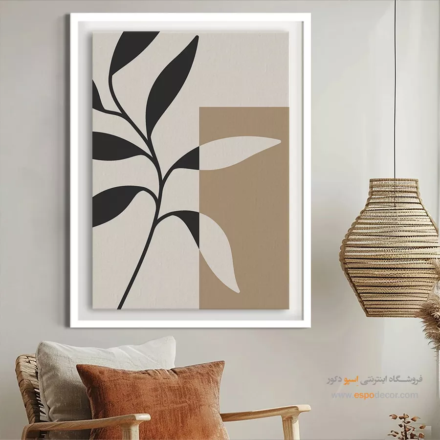 تابلو مینیمال - الگوهای فرورفته – تابلو مینیمال آرت - اسپو دکور