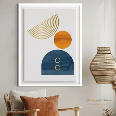 تابلو مینیمال دیواری با طراحی نو - موتیف موج – تابلو مینیمال آرت - اسپو دکور